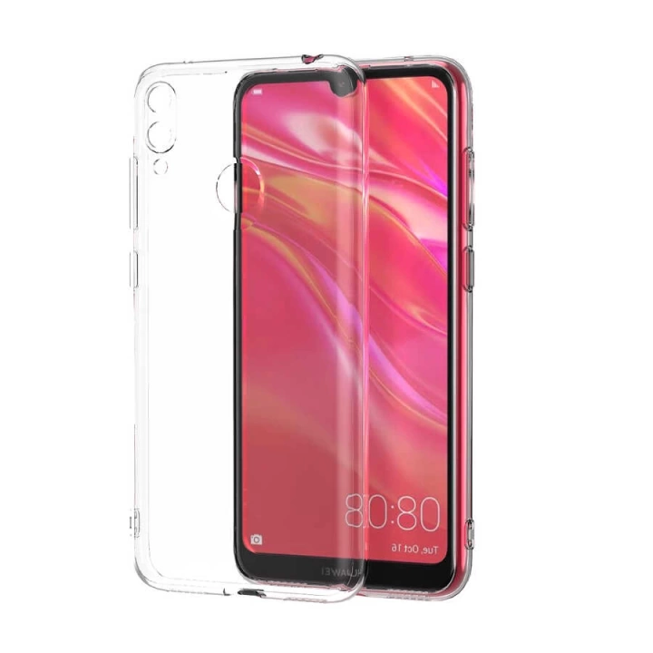 Huawei Y7 Prime 2019 Kılıf Redclick Kamera Korumalı Süper Silikon Kapak