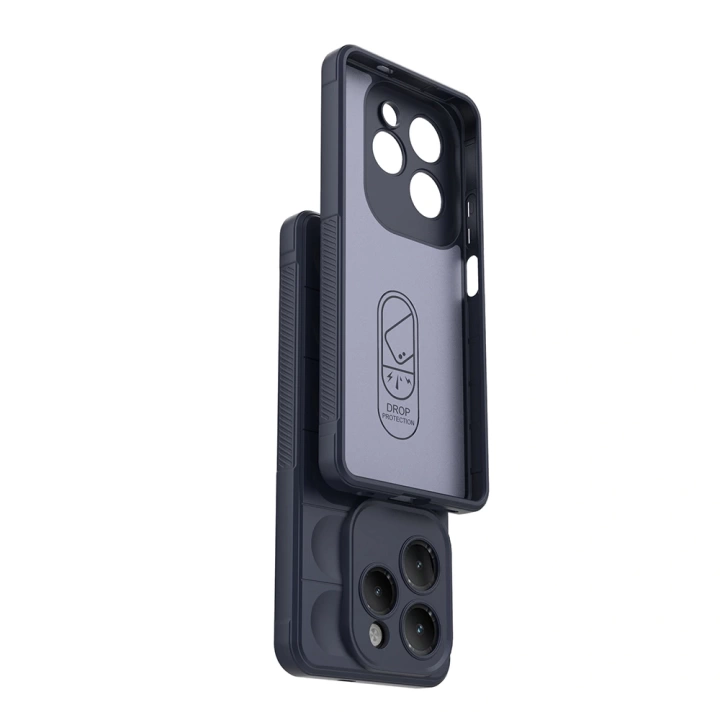 İnfinix Hot 40 Pro Kılıf Esnek TPU Oyuklu Arka Yüzey Tasarımlı Redclick Etnik Silikon Kapak