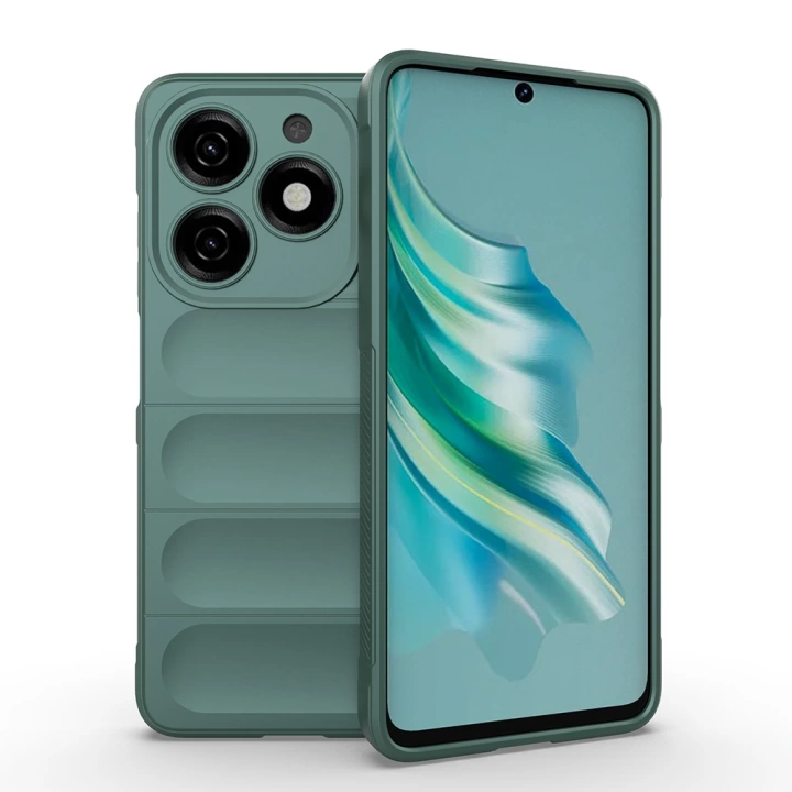 İnfinix Hot 40i Kılıf Esnek TPU Oyuklu Arka Yüzey Tasarımlı Redclick Etnik Silikon Kapak