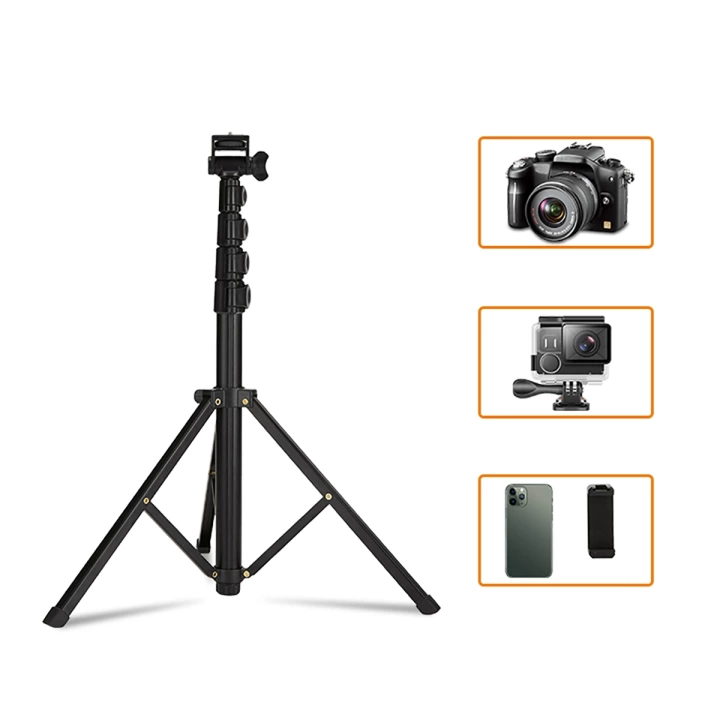 Jmary Mt-39 5 Kademeli 153cm Fonksiyonel 2 İn 1 Monopod 360 Derece Dönebilen Başlıklı Tripod