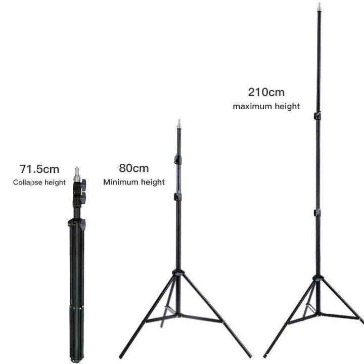 Jmary Mt-75 Tripod 3 Kademeli Yükseklik Ayarlı Katlanabilir Kompakt Tasarım 210 Cm