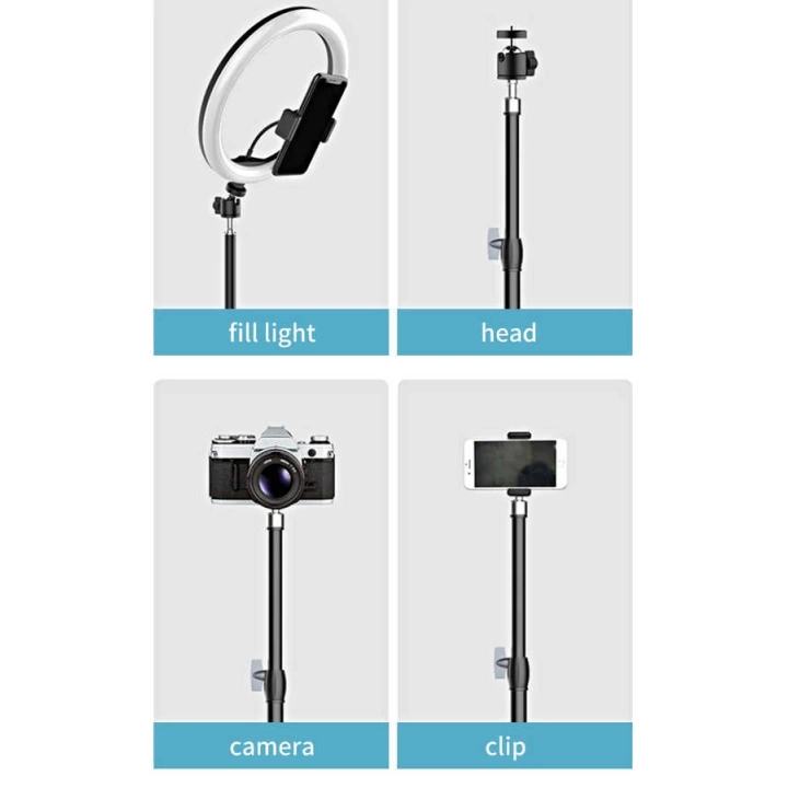 Jmary Mt-75 Tripod 3 Kademeli Yükseklik Ayarlı Katlanabilir Kompakt Tasarım 210 Cm