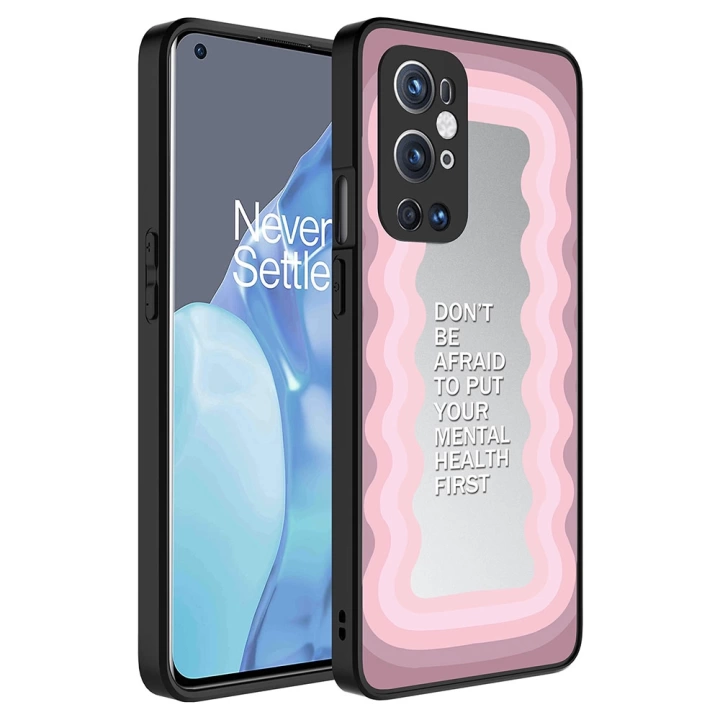 One Plus 9 Pro Kılıf Aynalı Desenli Kamera Korumalı Parlak Redclick Mirror Kapak