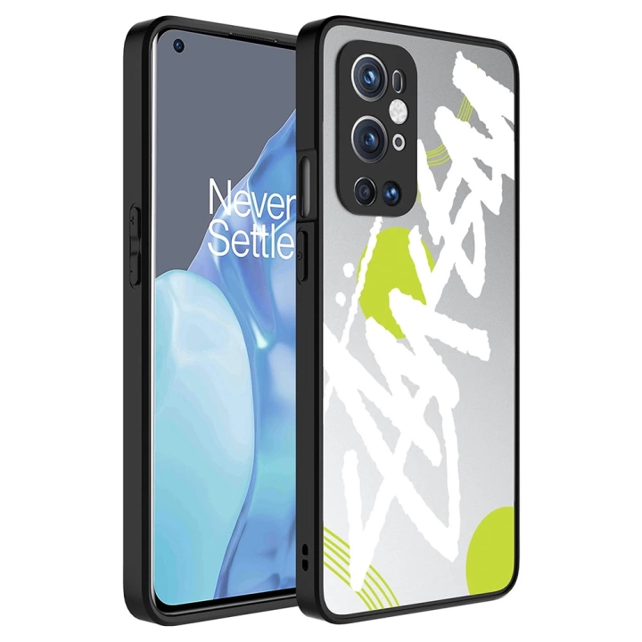 One Plus 9 Pro Kılıf Aynalı Desenli Kamera Korumalı Parlak Redclick Mirror Kapak