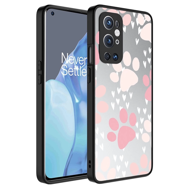 One Plus 9 Pro Kılıf Aynalı Desenli Kamera Korumalı Parlak Redclick Mirror Kapak