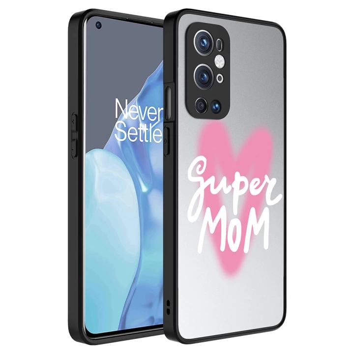 One Plus 9 Pro Kılıf Aynalı Desenli Kamera Korumalı Parlak Redclick Mirror Kapak