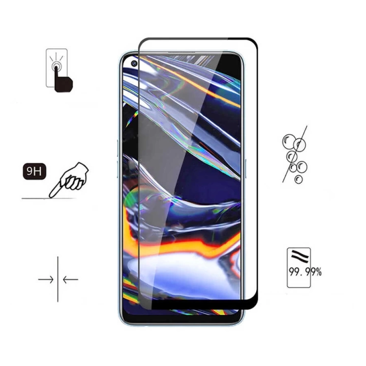 Oppo A74 4g Redclick Kenarları Kırılmaya Dayanıklı Cam Ekran Koruyucu
