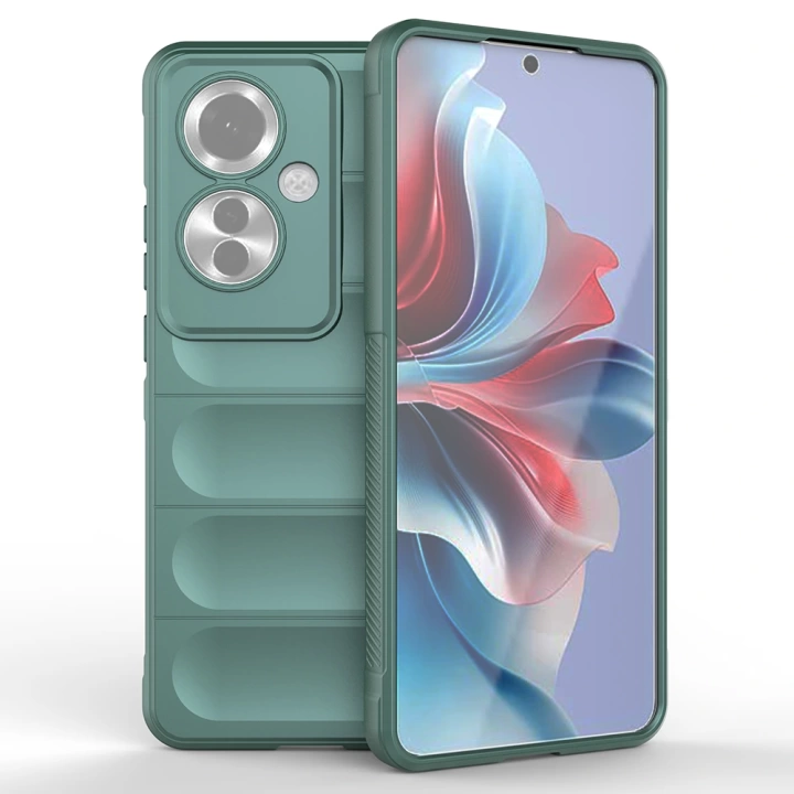 Oppo Reno 11F 5G Kılıf Esnek TPU Oyuklu Arka Yüzey Tasarımlı Redclick Etnik Silikon Kapak