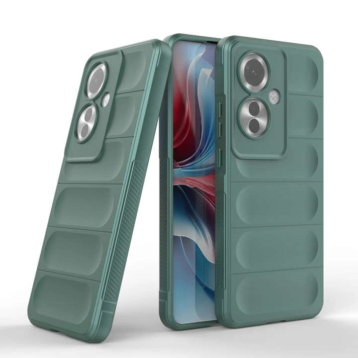 Oppo Reno 11F 5G Kılıf Esnek TPU Oyuklu Arka Yüzey Tasarımlı Redclick Etnik Silikon Kapak