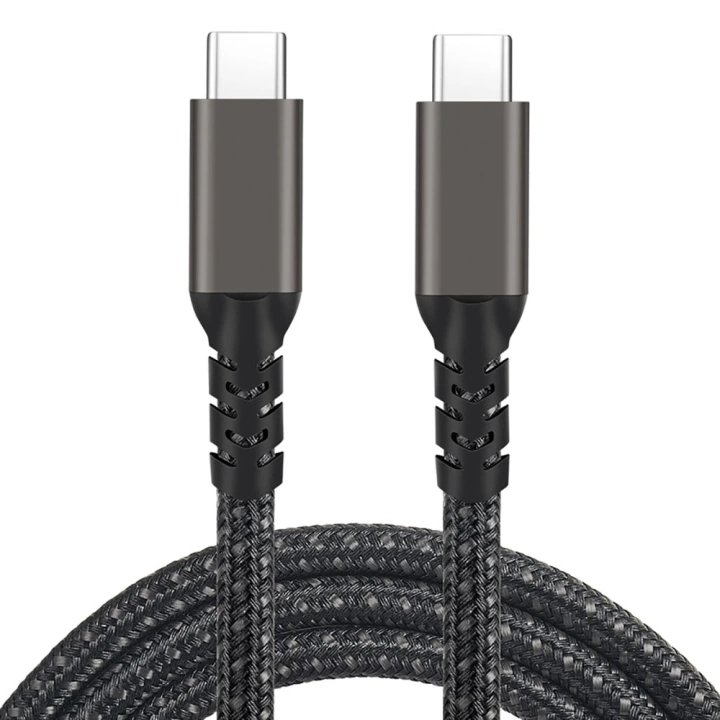 Qgeem 2.Jenerasyon Type-C to Type-C USB3.2 PD Data Kablosu 100W 20Gbps 4K@60Hz 2 Metre