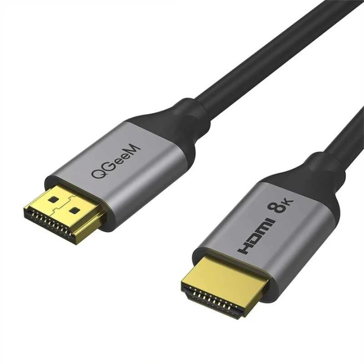 Qgeem Qg-av17 Görüntü Ve Ses Aktarıcı Hdmı Kablo 2.1 Versiyon 8k Hd Kalite 48gbps 1.83 Metre