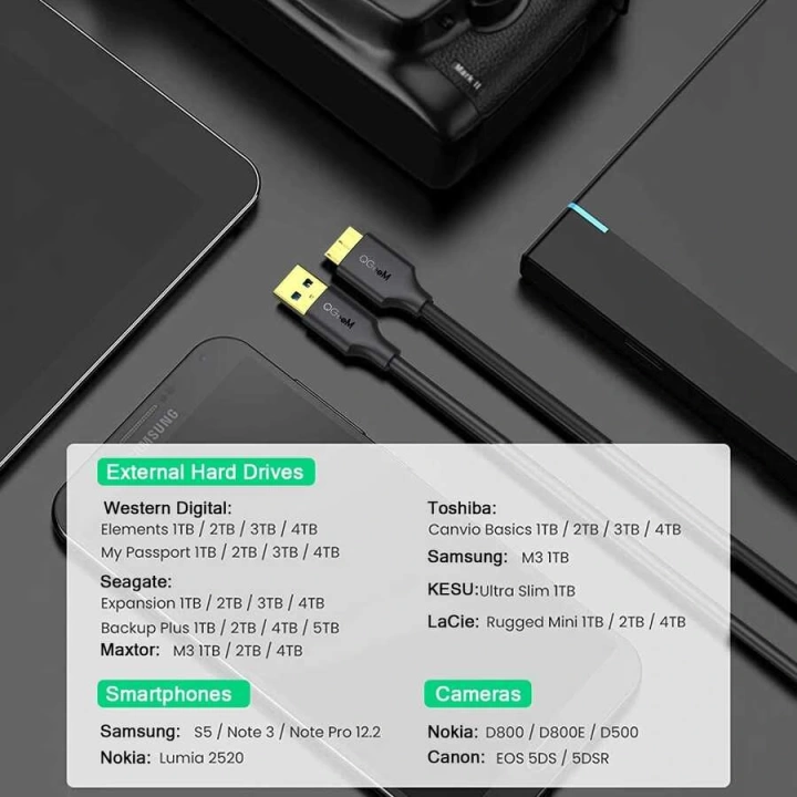 Qgeem Qg-cvQ22 Usb To Micro Usb Kablo 0.91m