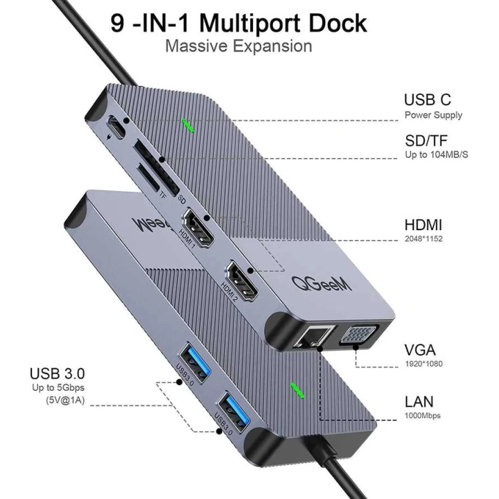 Qgeem Qg-d3908 Usb Hub