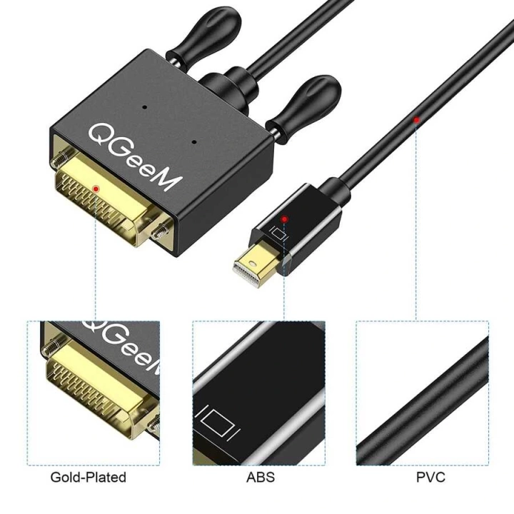 Qgeem Qg-hd30 Dvı To Mini Display Port Kablo