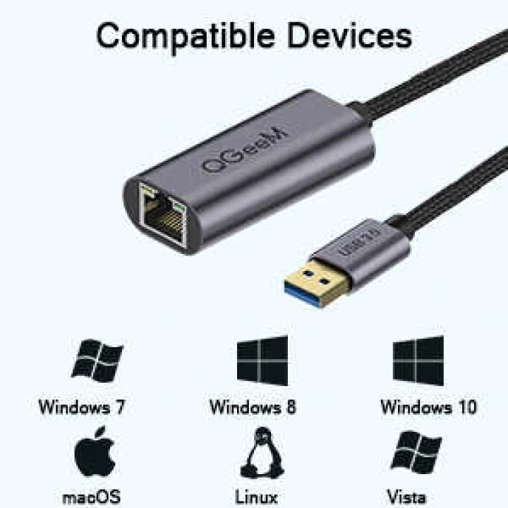 Qgeem Qg-ua05 Usb To Rj45 Dönüştürücü