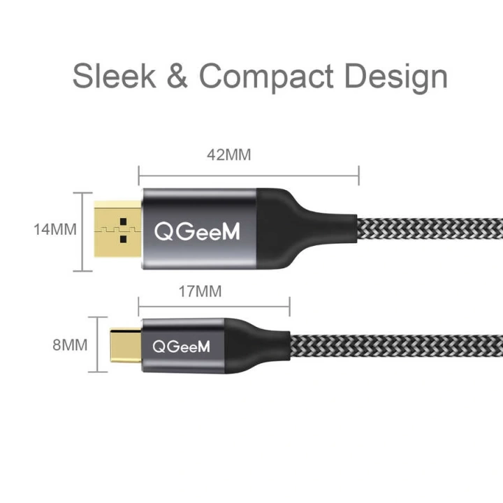 Qgeem Qg-ua13 Type-c To Display Port Kablo