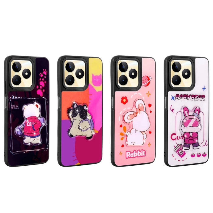 REALME C53 4G Case Shining Embossed Iconic Figured Redclick Amas Silicone Cover