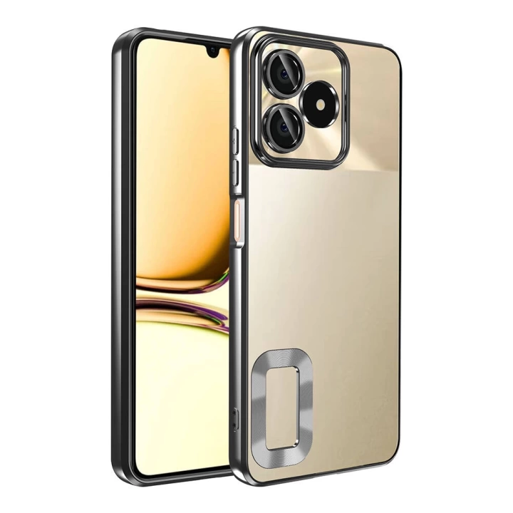 Realme C53 4G Kılıf Kamera Korumalı Logo Gösteren Redclick Omega Kapak