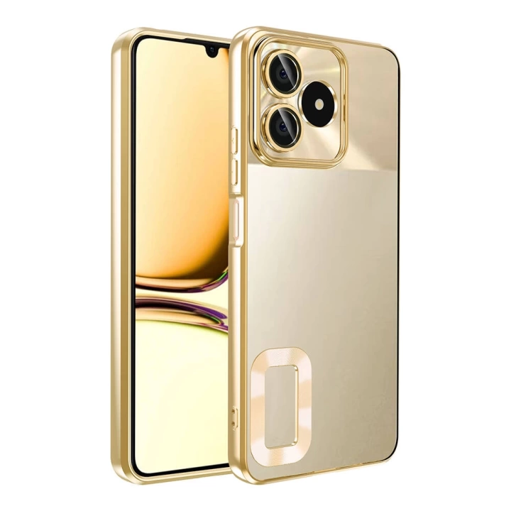 Realme C53 4G Kılıf Kamera Korumalı Logo Gösteren Redclick Omega Kapak