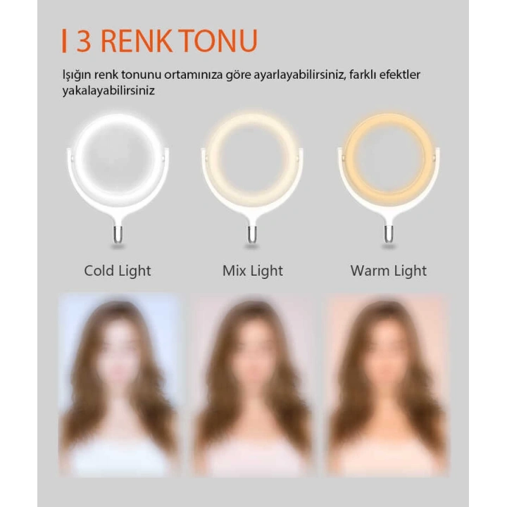 Redclick F-539a Işıklı Telefon Tutucu Ring Light