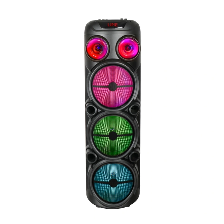 Redclick GD-2887 Dijital LED Göstergeli Mikrofonlu RGB TWS 8 inç Stereo Bass Kablosuz Karaoke Hoparlör