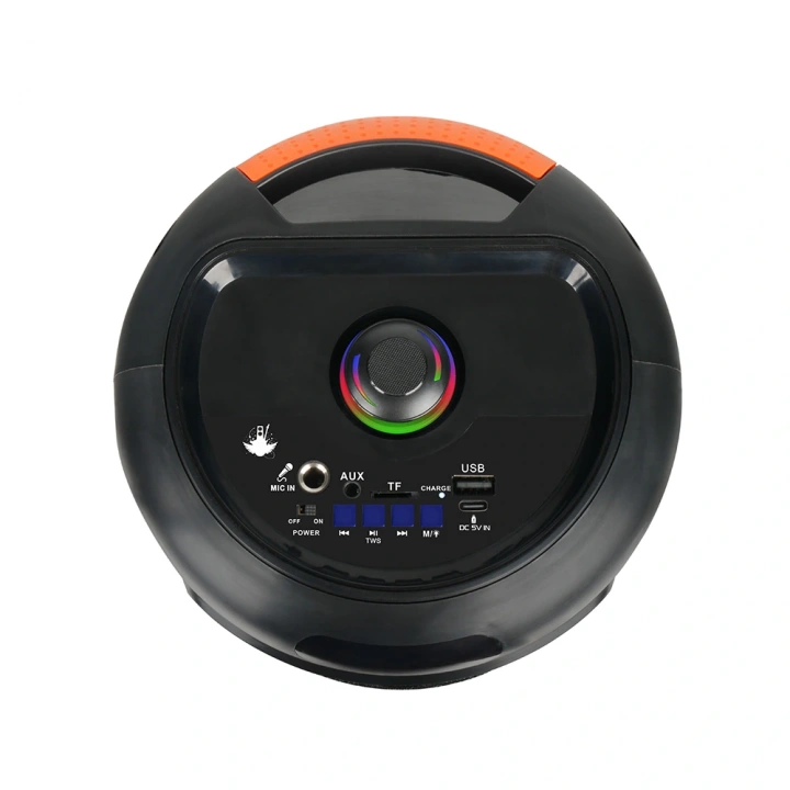 Redclick GD-692 FM Radyolu Mikrofonlu RGB TWS 6.5 inç Stereo Bass Kablosuz Karaoke Hoparlör