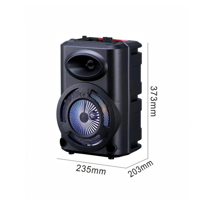 Redclick GD-903 Dijital LED Göstergeli FM Radyolu Mikrofonlu RGB TWS 8 inç Stereo Bass Kablosuz Karaoke Hoparlör