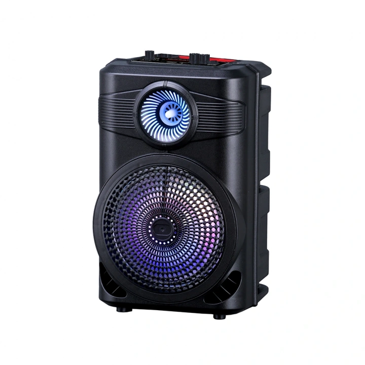 Redclick GD-904 Dijital LED Göstergeli FM Radyolu Mikrofonlu RGB TWS 8 inç Stereo Bass Kablosuz Karaoke Hoparlör