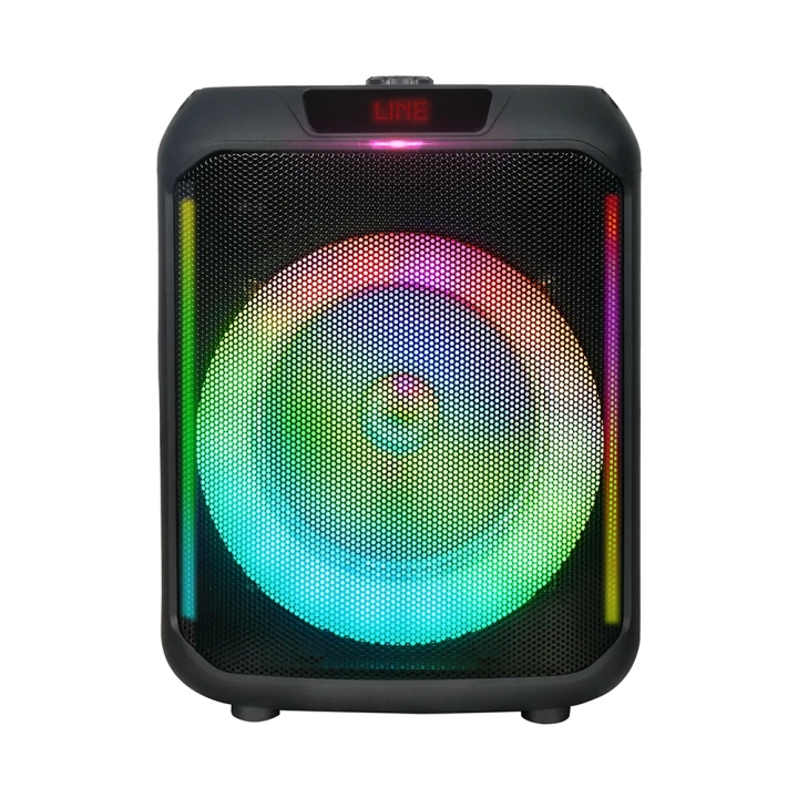Redclick GD-907 Dijital LED Göstergeli FM Radyolu Mikrofonlu RGB TWS 8 inç Stereo Bass Kablosuz Karaoke Hoparlör