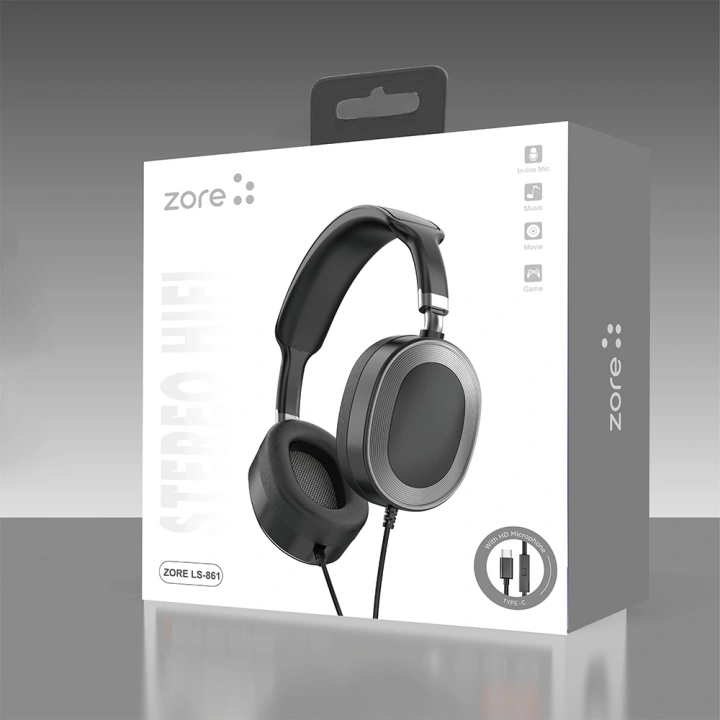 Redclick LS-861 Tak Çalıştır Type-C Kulak Üstü Kulaklık