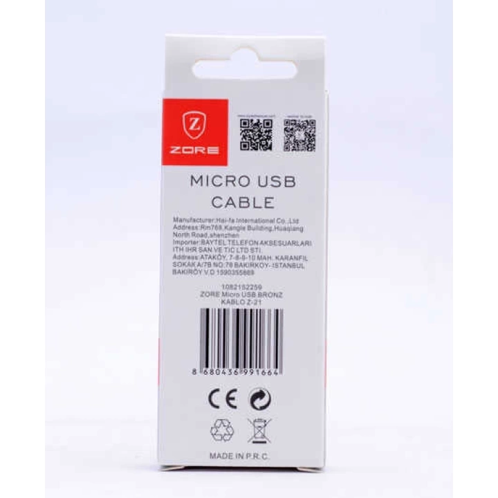 Redclick Micro Usb Bronz Kablo Z-21