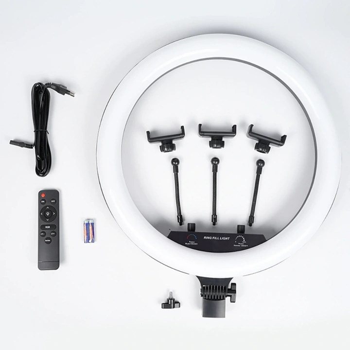 Redclick MJ-56 Uzaktan Kumandalı 21 inç Işıklı Telefon Tutucu Ring Light