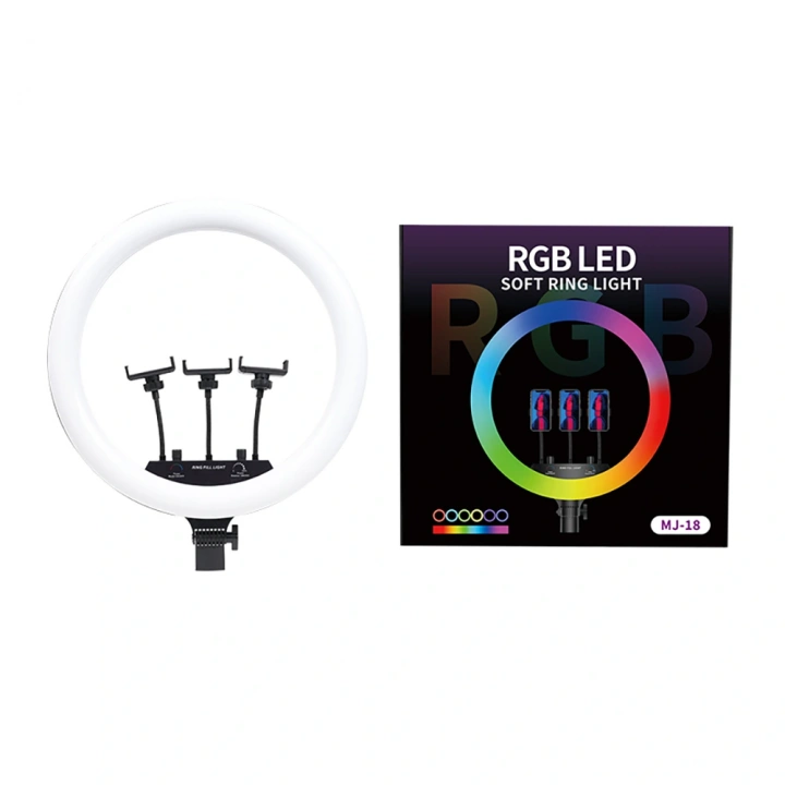 Redclick MJ-56 Uzaktan Kumandalı 21 inç Işıklı Telefon Tutucu Ring Light