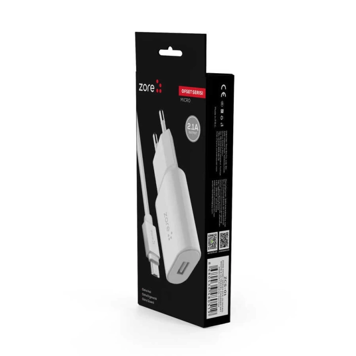 Redclick Ofset Serisi Zcs-01 Micro 2 İn 1 Ev Şarj Seti 2.1a