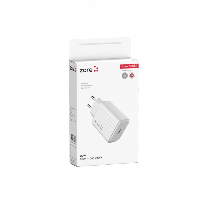 Redclick Play PL2 20W PD Aşırı Güç Koruma Seyahat Şarj Aleti