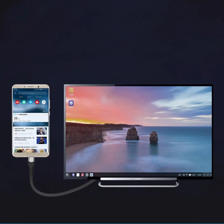 Redclick QG06 8K 60 Hz Görüntü Kalitesi Type-C to HDMI Kablo 1.8M