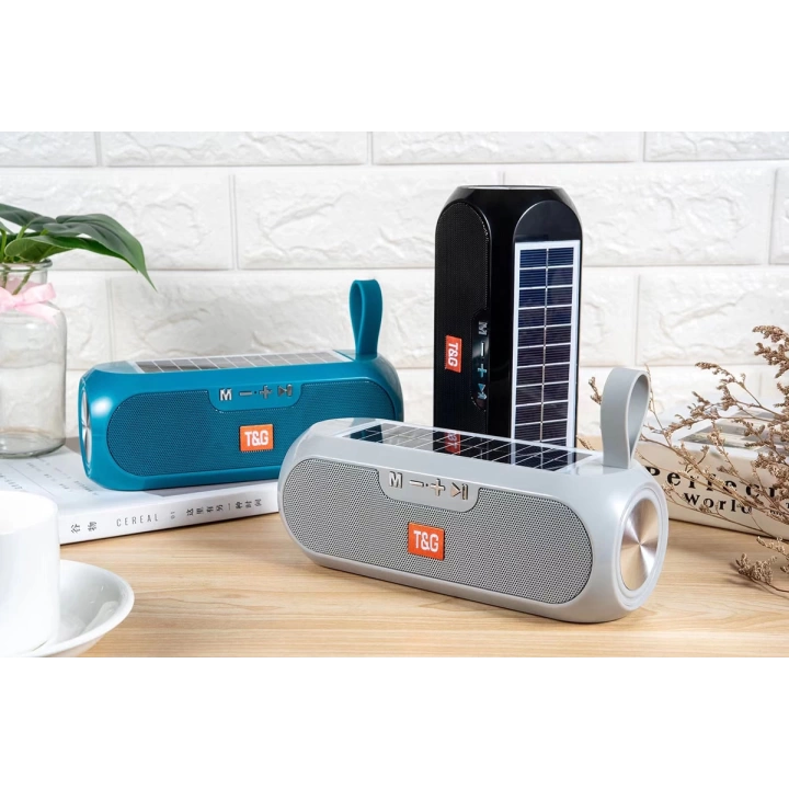 Redclick TG182 Güneş Enerjili FM Radyo Özellikli AUX USB Kart Okuyucu Portlu Bluetooth Hoparlör Speaker