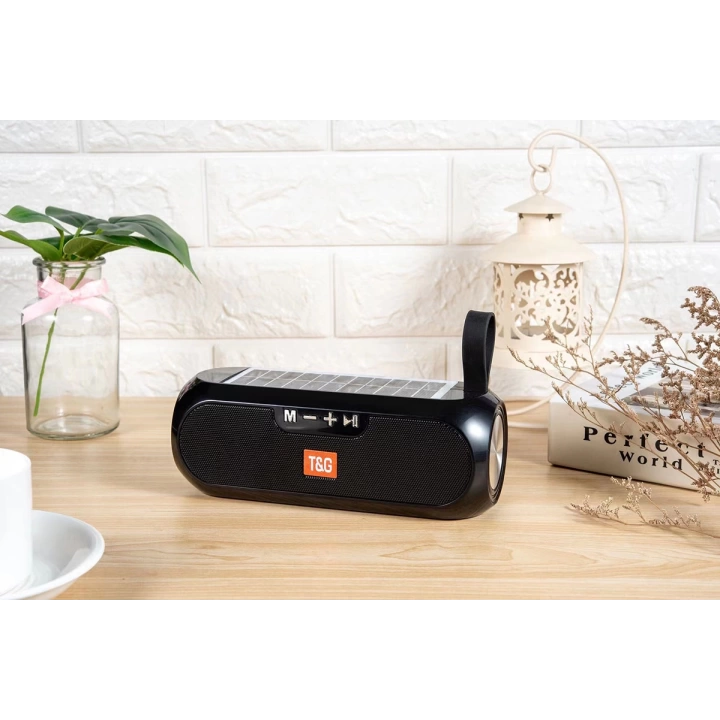 Redclick TG182 Güneş Enerjili FM Radyo Özellikli AUX USB Kart Okuyucu Portlu Bluetooth Hoparlör Speaker