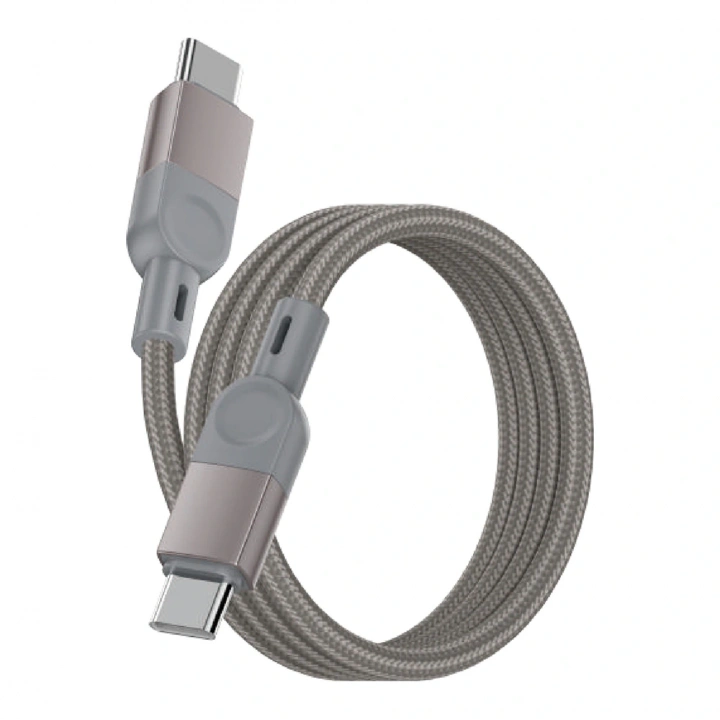 iPad iPhone Android Type-C to Type-C PD 100W Örgü Tasarımlı Hızlı Şarj Özellikli Data ve Şarj Kablosu 1M
