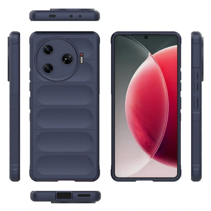 Tecno Camon 30 Pro 5G Kılıf Esnek TPU Oyuklu Arka Yüzey Tasarımlı Redclick Etnik Silikon Kapak