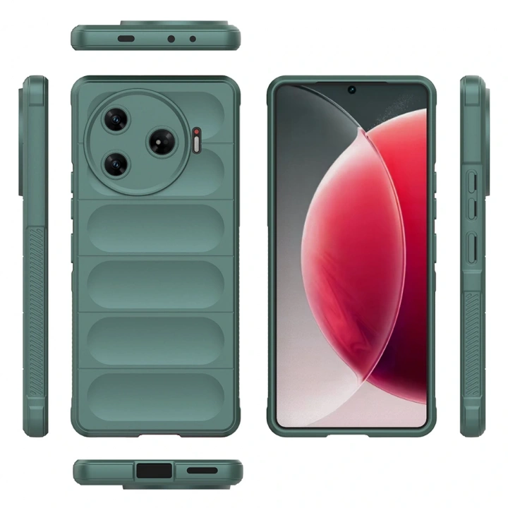 Tecno Camon 30 Pro 5G Kılıf Esnek TPU Oyuklu Arka Yüzey Tasarımlı Redclick Etnik Silikon Kapak