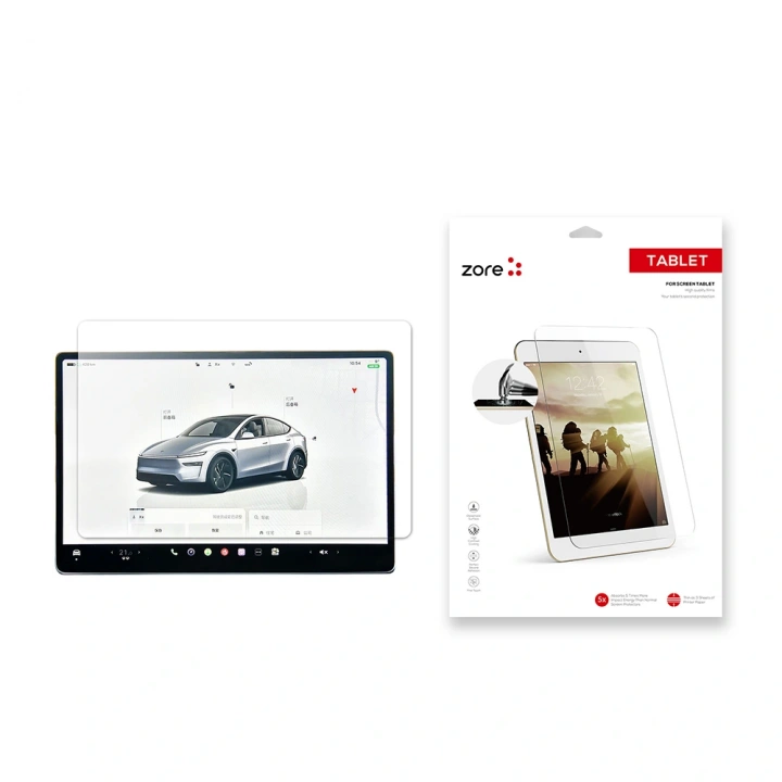 Tesla Model Y Redclick Yeni Seri 2in1 Nano Araç Multimedya Ekran Koruyucu