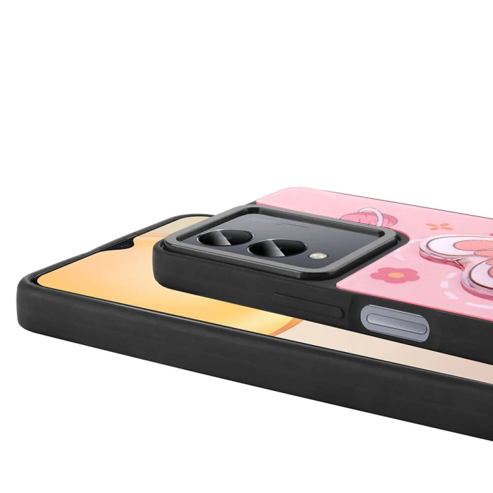 Vivo Y36 5G Kılıf Parlayan Kabartmalı İkonik Figürlü Redclick Amas Silikon Kapak