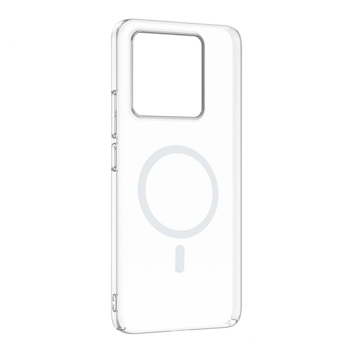 Xiaomi 14T Kamera Korumalı M-Safe Şarj Özellikli Şeffaf Redclick London Sert PC Kapak