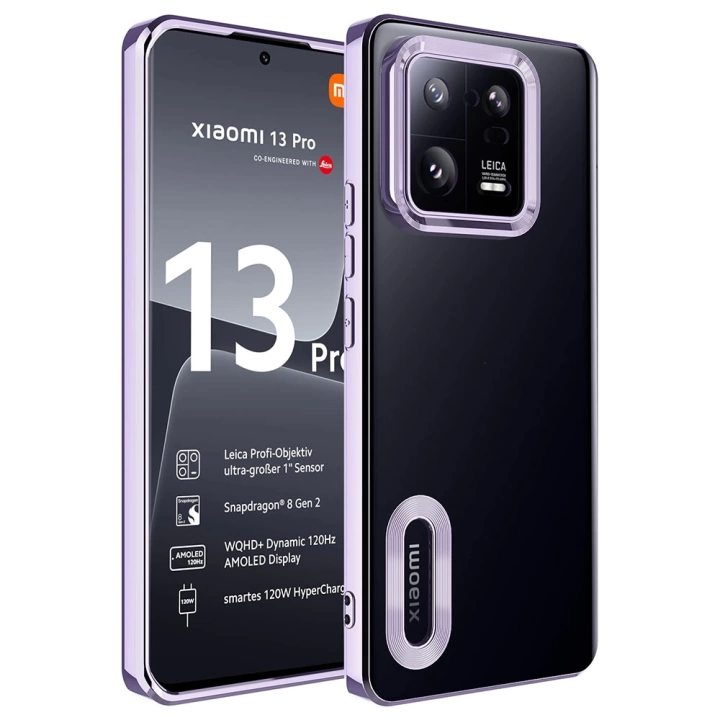 Xiaomi Mi 13 Pro Kılıf Kamera Korumalı Logo Gösteren Redclick Omega Kapak