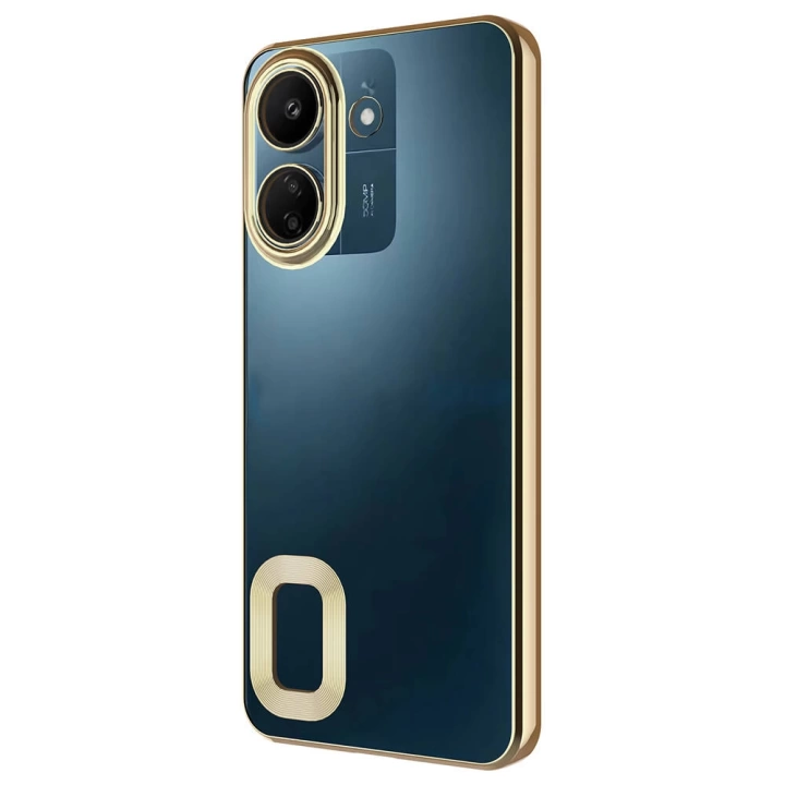 Xiaomi Poco C65 Kılıf Kamera Korumalı Logo Gösteren Redclick Omega Kapak
