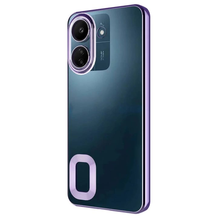 Xiaomi Poco C65 Kılıf Kamera Korumalı Logo Gösteren Redclick Omega Kapak