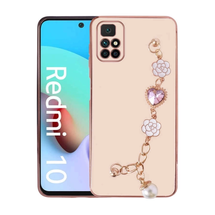 Xiaomi Redmi 10 Kılıf El Tutamaçlı Kamera Korumalı Redclick Taka Silikon Kapak