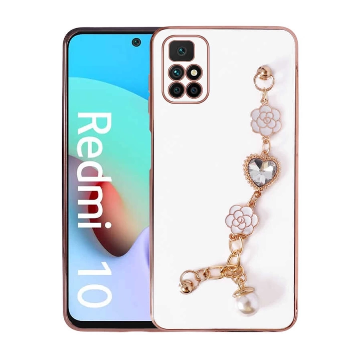 Xiaomi Redmi 10 Kılıf El Tutamaçlı Kamera Korumalı Redclick Taka Silikon Kapak