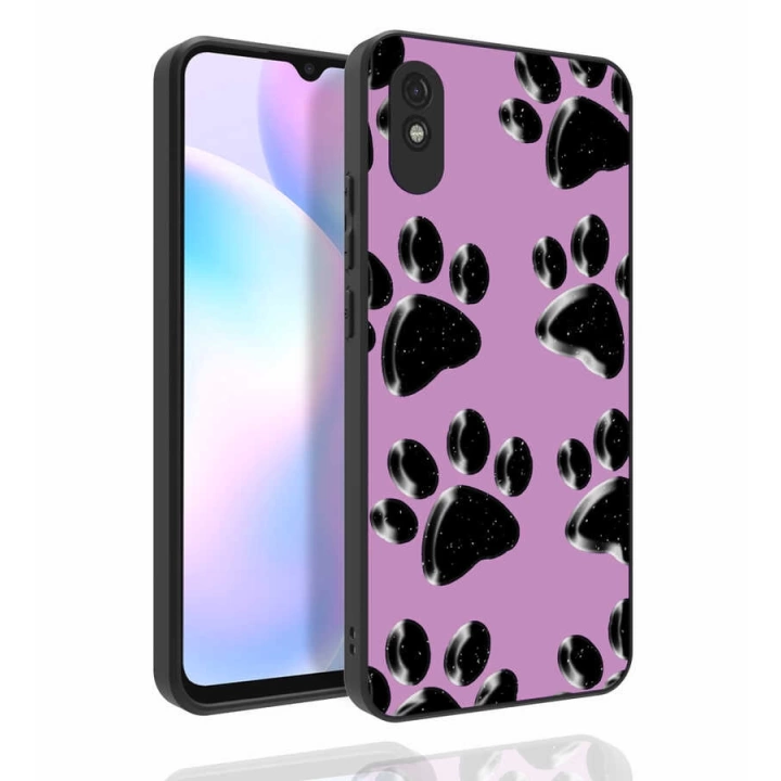 Xiaomi Redmi 9a Kılıf Desenli Kamera Korumalı Parlak Redclick Nora Kapak